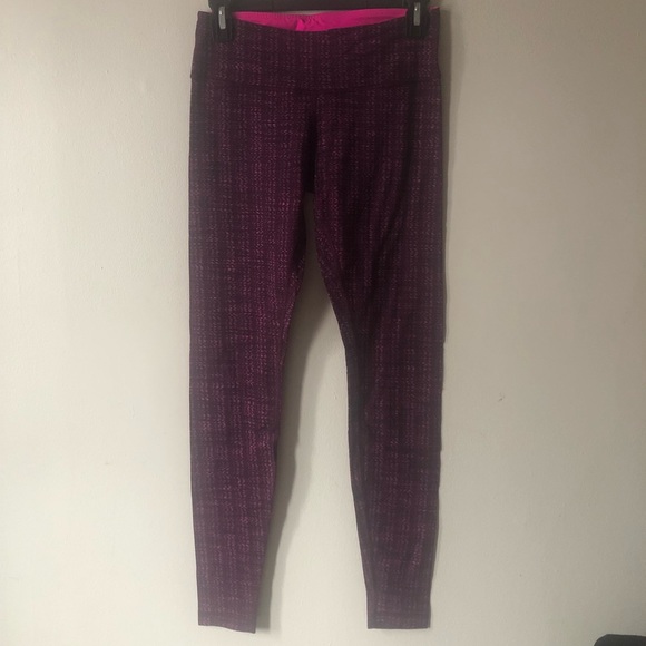 ❤️Lululemon Wunder Under Ziggy Wee Stretchy Leggings Purple Pink S - Picture 2 of 10